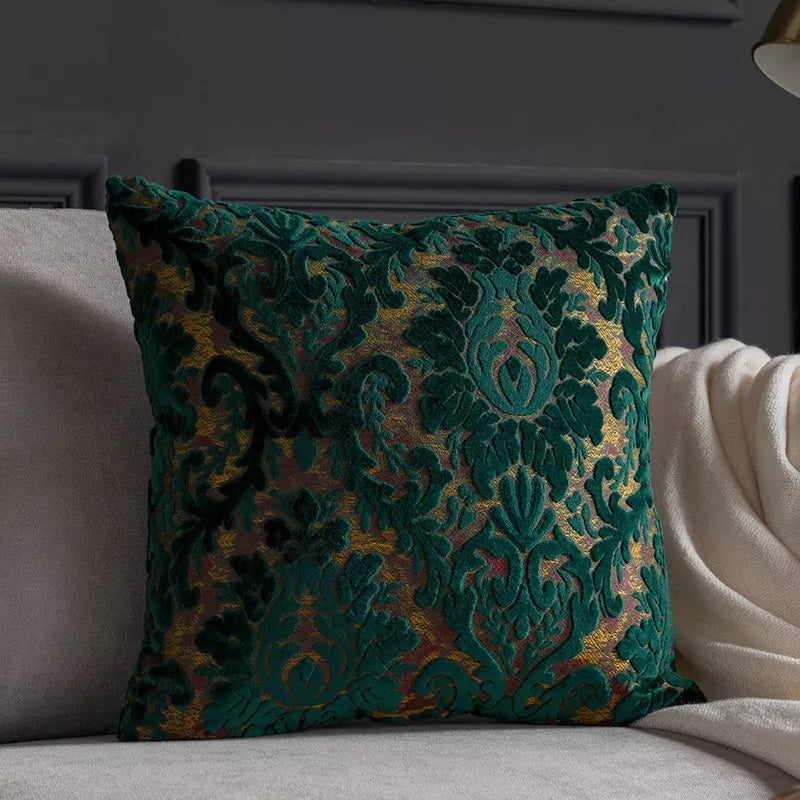Luxury Embroidered Cushion Cover 18x18in