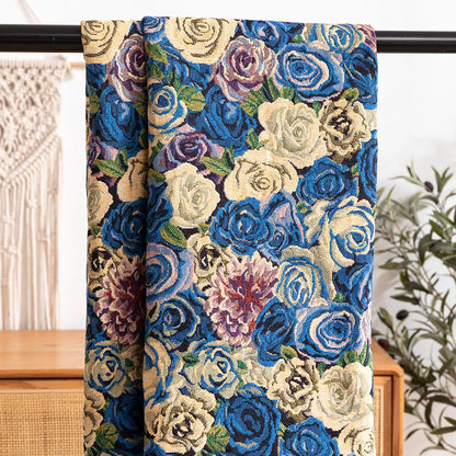 Floral Jacquard Fabric Canvas – 59″x39″ DIY Upholstery & Sewing Cloth