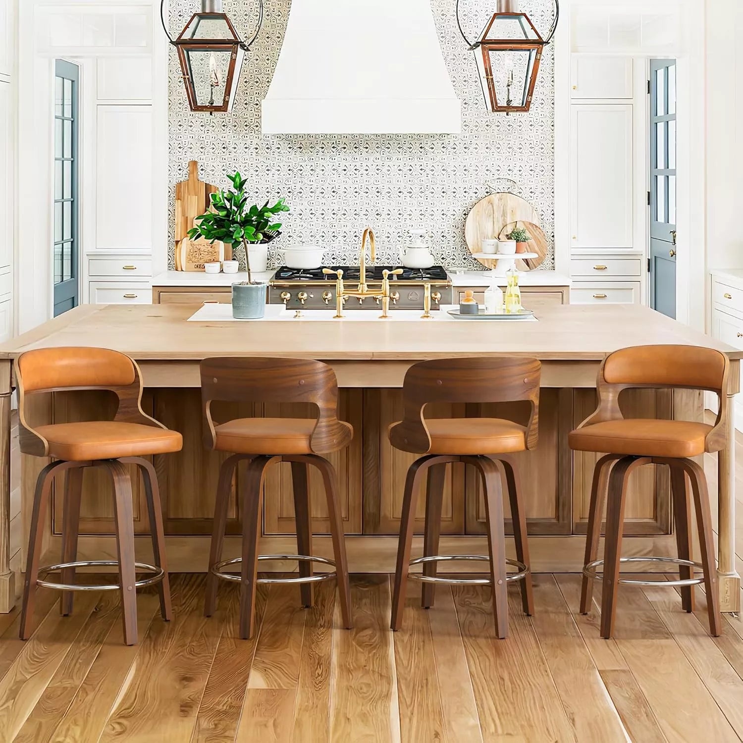 Swivel Counter Height Bar Stools Set of 3 - DSARD
