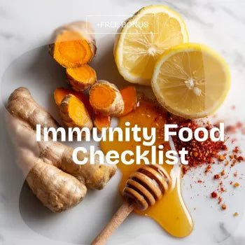 Immunity Food Checklist – How to Strengthen Immunity with Food Choices | Printable Nutrition Guide, Immune Boosting Grocery List, Healthy Eating Planner