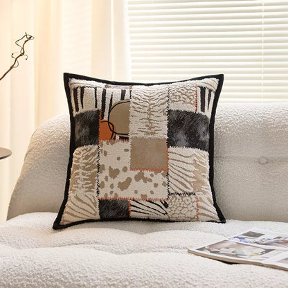 Elegant 18×18″ Line Splicing Throw Pillow Cover – Modern Decorative Cushion Case