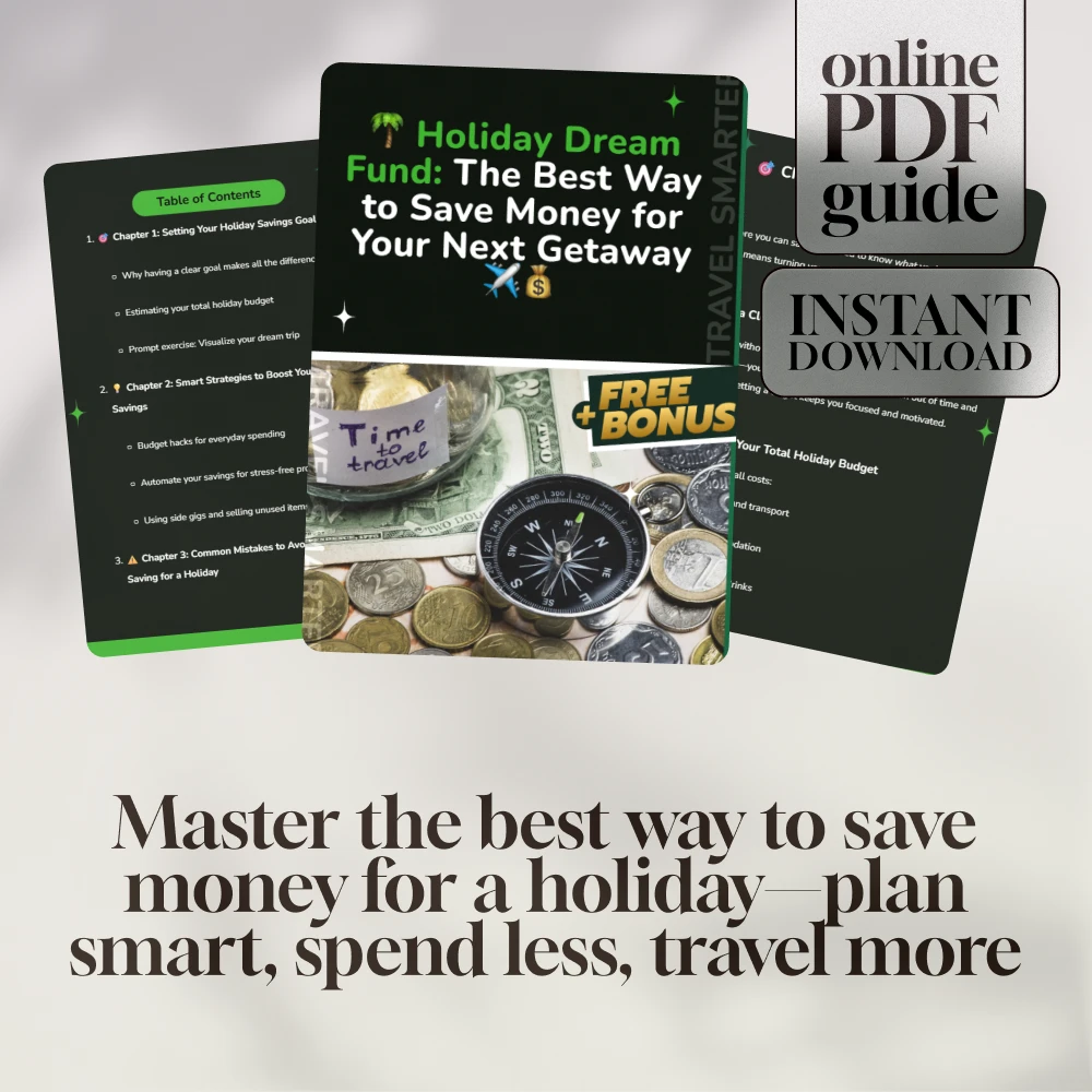 Holiday Dream Fund: The Best Way to Save Money for Your Next Getaway | Digital Guide for Travel Budgeting, Savings Tips & Trip Planning