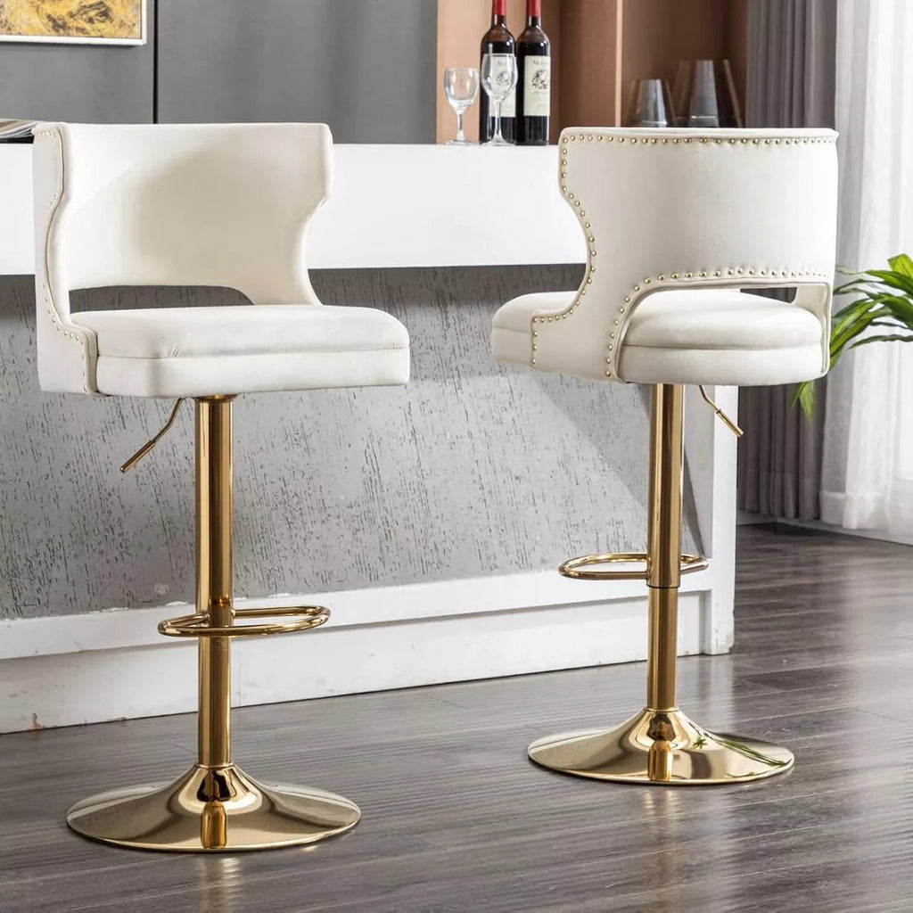 Modern Adjustable Swivel Bar Stools Set of 4 - DSARD