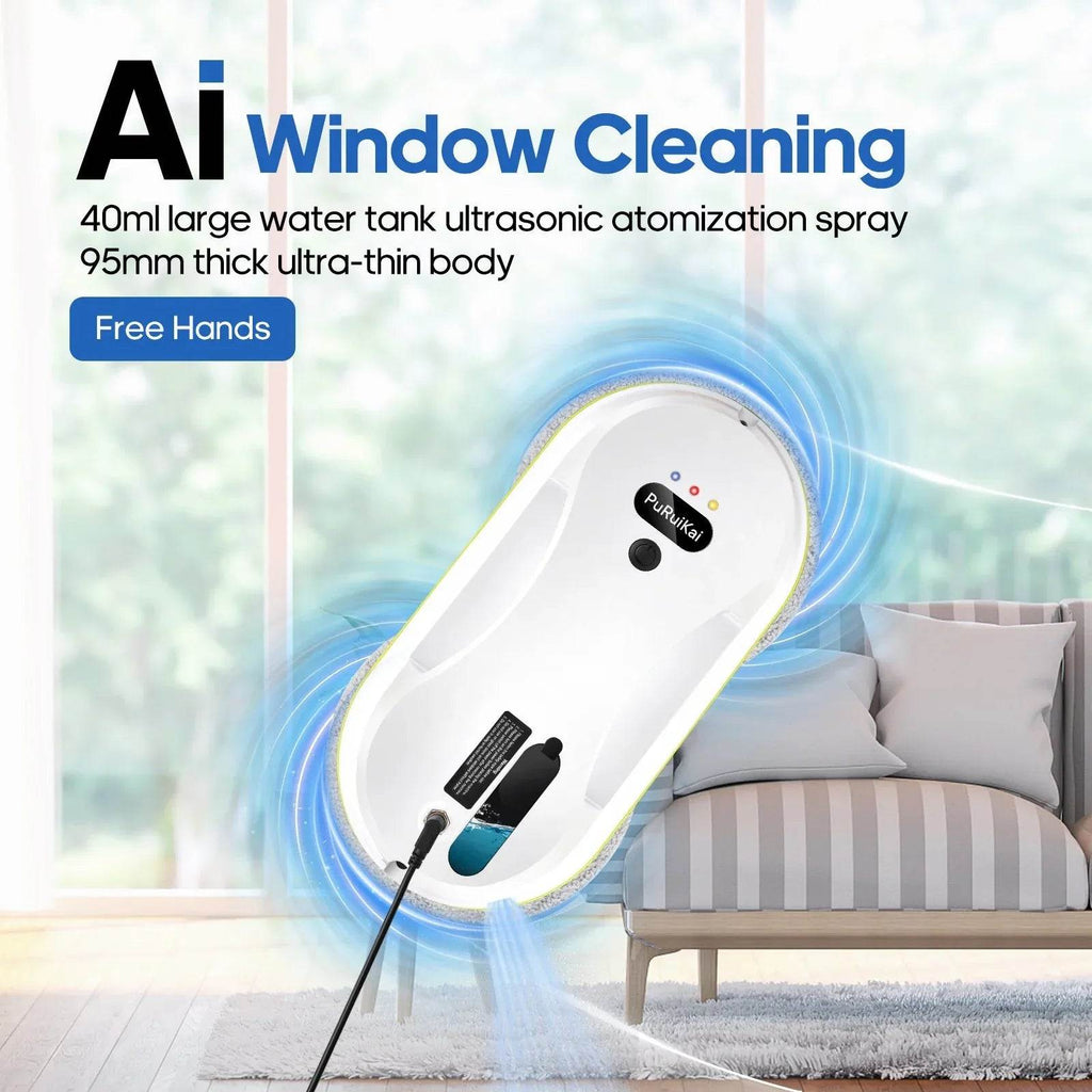 Automatic Window Cleaning Robot with Remote Control & Electric Glass Wiper - DSARD