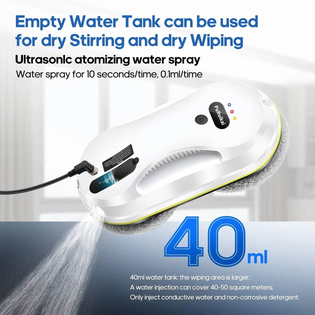 Automatic Window Cleaning Robot with Remote Control & Electric Glass Wiper - DSARD