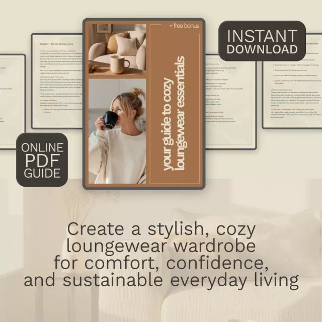 Your Guide to Cozy Loungewear Essentials | Cozy Loungewear Guide, Self Care Digital Download, Home Comfort Style eBook, Work From Home Outfit Planner, Sustainable Wardrobe Checklist