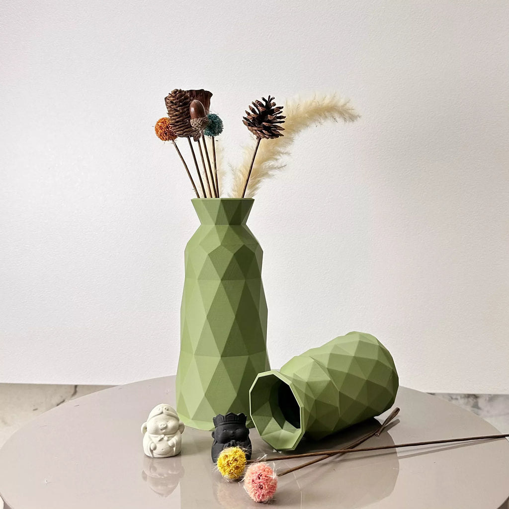 Geometric 2-Piece Vase Set