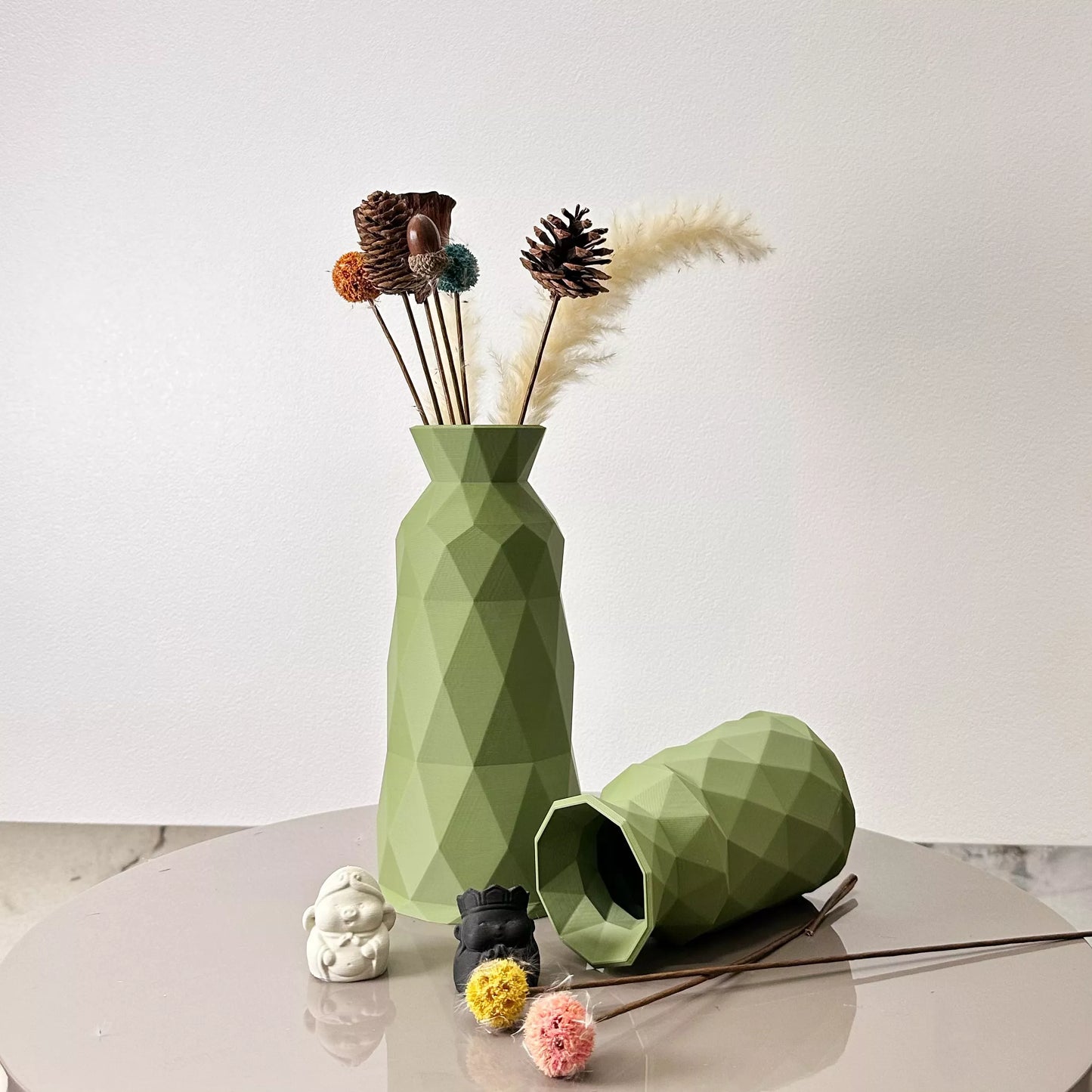 Geometric 2-Piece Vase Set