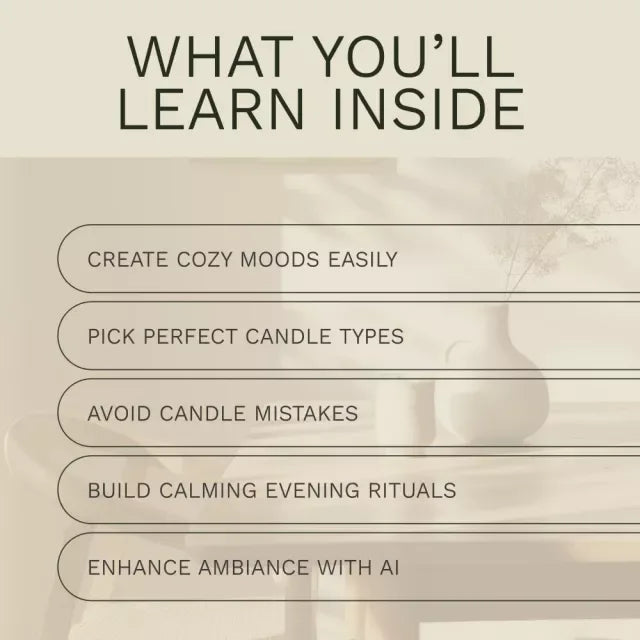 A Simple Guide to Candlelit Evenings – Digital Candlelight Guide, Cozy Night Ritual Planner, Home Ambiance & Relaxation eBook, Printable PDF Download for Self-Care Lovers - DSARD