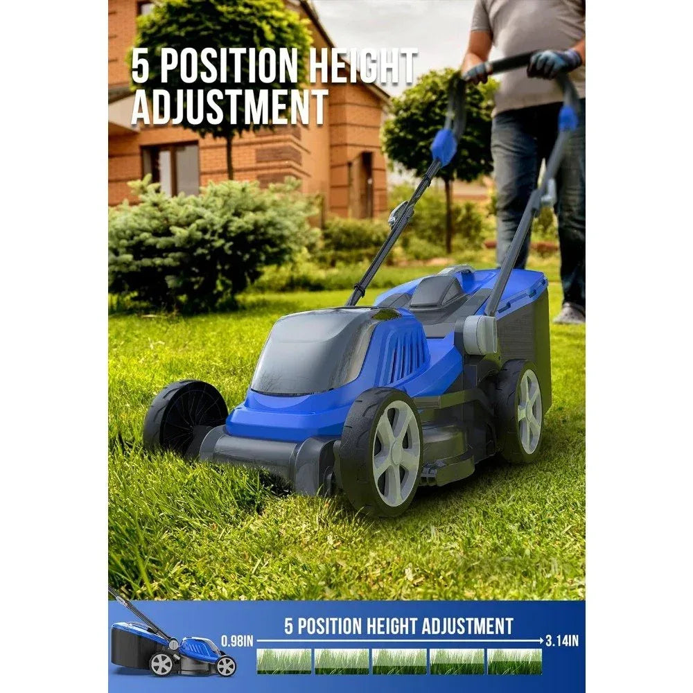 DSARD Lawn Mower 40V Brushless Cordless Electric with 5 Cutting Height Adjustments - DSARD