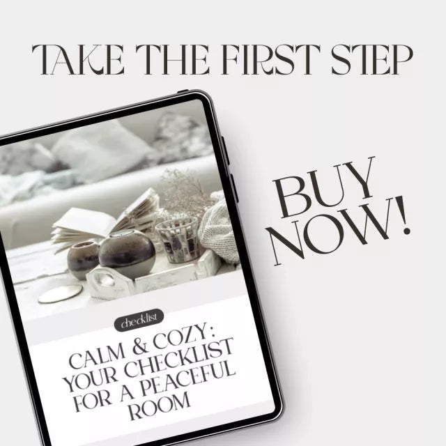 Calm & Cozy: Your Checklist for a Peaceful Room | Digital Download for Creating a Serene Space | How to Make a Room Feel Calm and Peaceful Printable Guide