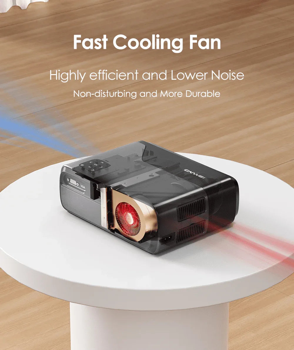 2800 ANSI 4K UHD Portable Smart Projector with Auto Focus & Google TV - DSARD