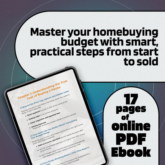 Home Stretch: The Smart Guide to Budgeting for Your Dream House | eBook on How to Budget for Buying a House | Digital Download Guide for First-Time Homebuyers