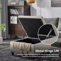 30″ x 30″ Tufted Square Storage Ottoman Bench & Coffee Table - DSARD - DSARD