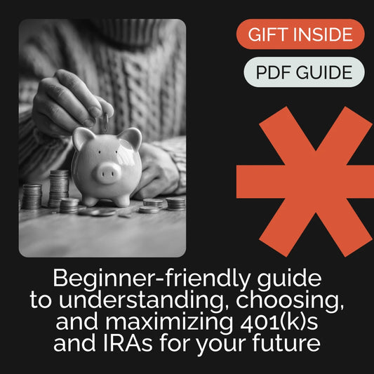 A Beginner’s Guide to 401(k)s and IRAs | Easy Retirement Guide for Beginners | 401(k) and IRA Explained Digital Download