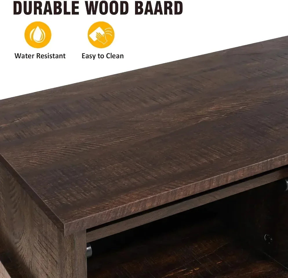 Fireplace TV Stand with RGB Lighting and Electric Fireplace Insert - DSARD - DSARD