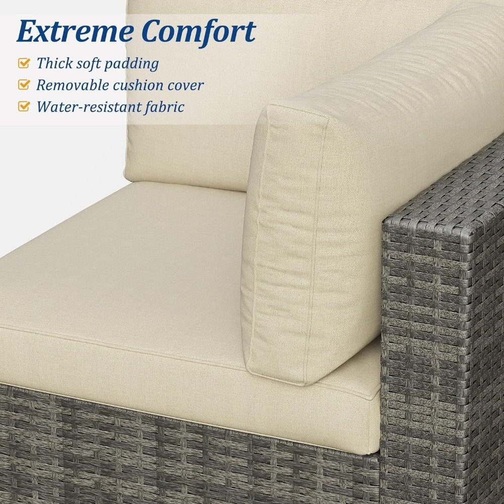 DSARD 7-Piece Modular Outdoor Conversation Furniture Set