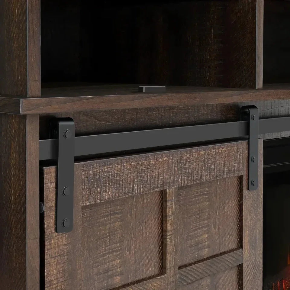 Fireplace TV Stand with RGB Lighting and Electric Fireplace Insert - DSARD - DSARD