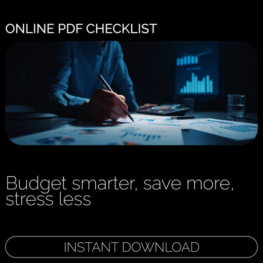 Budget & Save Like a Boss | Simple Checklist for Beginners & Busy Adults | Smart Money Planner for How to Budget and Save Money