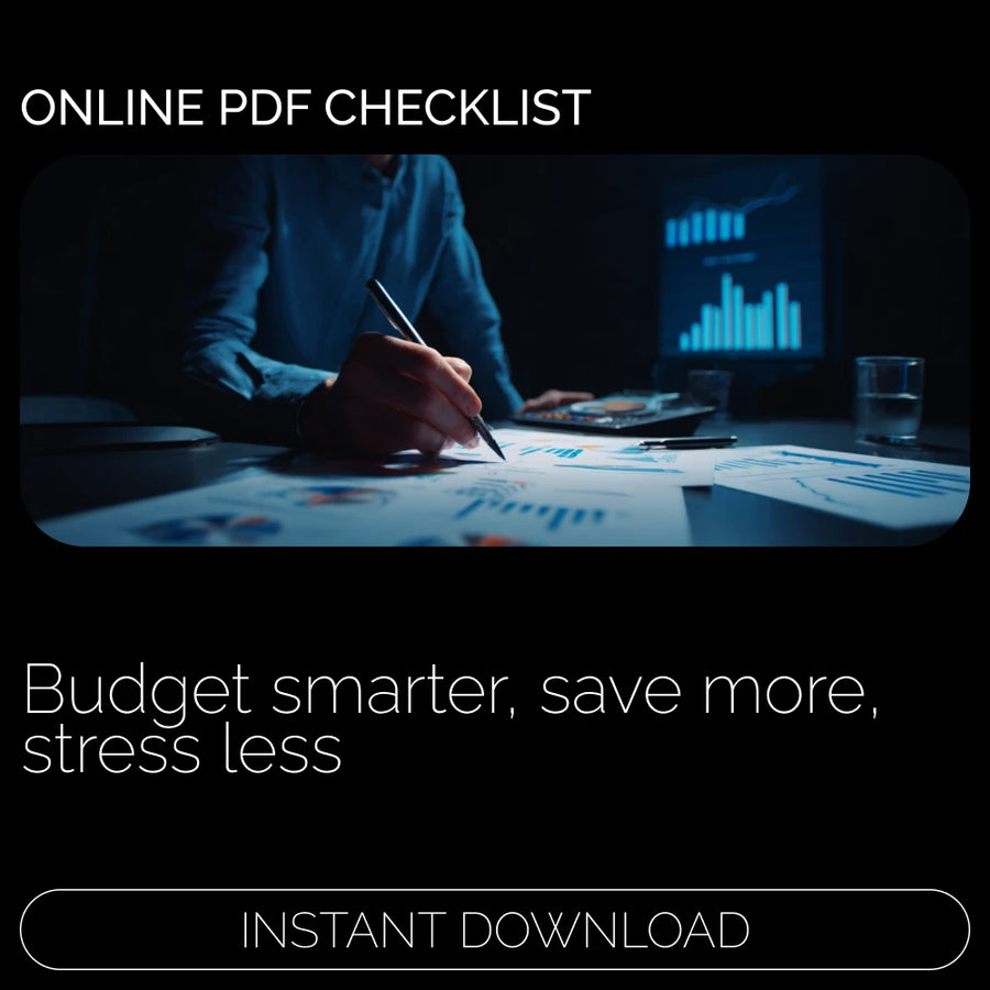 Budget & Save Like a Boss | Simple Checklist for Beginners & Busy Adults | Smart Money Planner for How to Budget and Save Money