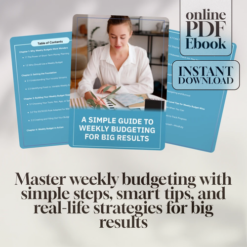 A Simple Guide to Weekly Budgeting for Big Results | How to Make a Weekly Budget eBook | Budget Planner Digital Download