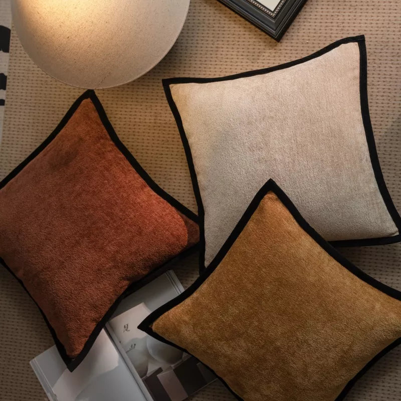 Chenille Textured Square Cushion Cover