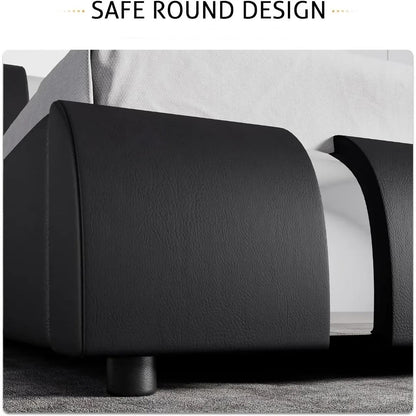 Modern Faux Leather Bed - DSARD