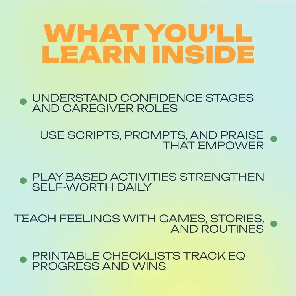 Confident Kids Bundle: Nurturing Emotional Strength | 3-in-1 Bundle | Parenting Guide, Self-Esteem Activities Ages 3–5, Emotional Intelligence Checklist - DSARD