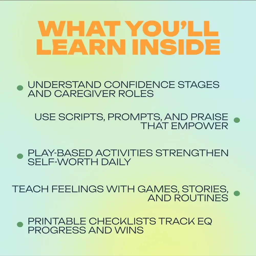 Confident Kids Bundle: Nurturing Emotional Strength | 3-in-1 Bundle | Parenting Guide, Self-Esteem Activities Ages 3–5, Emotional Intelligence Checklist