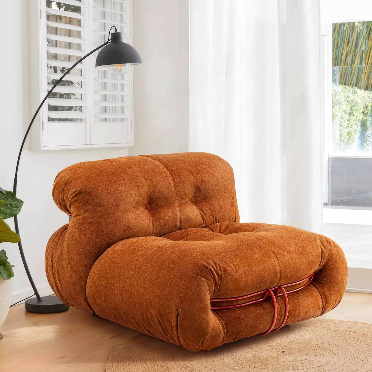 Modern Morocco Velvet Sofa Chair - DSARD