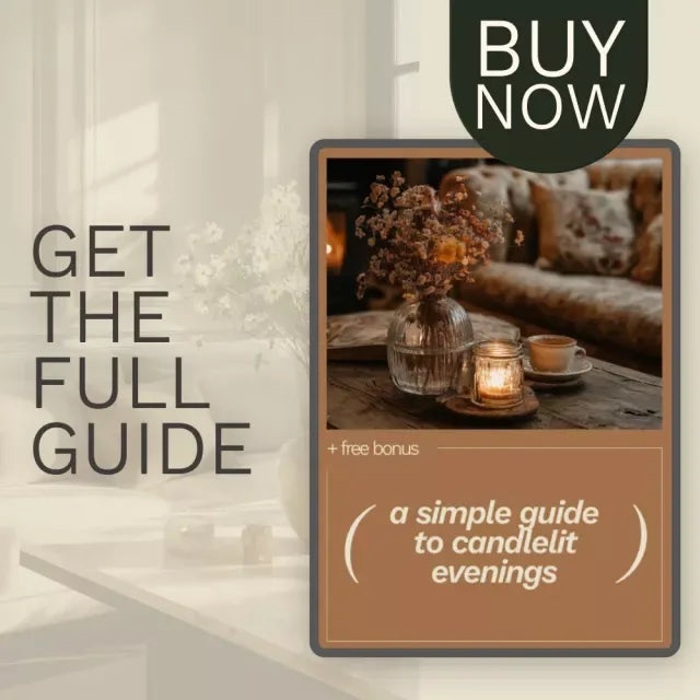 A Simple Guide to Candlelit Evenings – Digital Candlelight Guide, Cozy Night Ritual Planner, Home Ambiance & Relaxation eBook, Printable PDF Download for Self-Care Lovers - DSARD