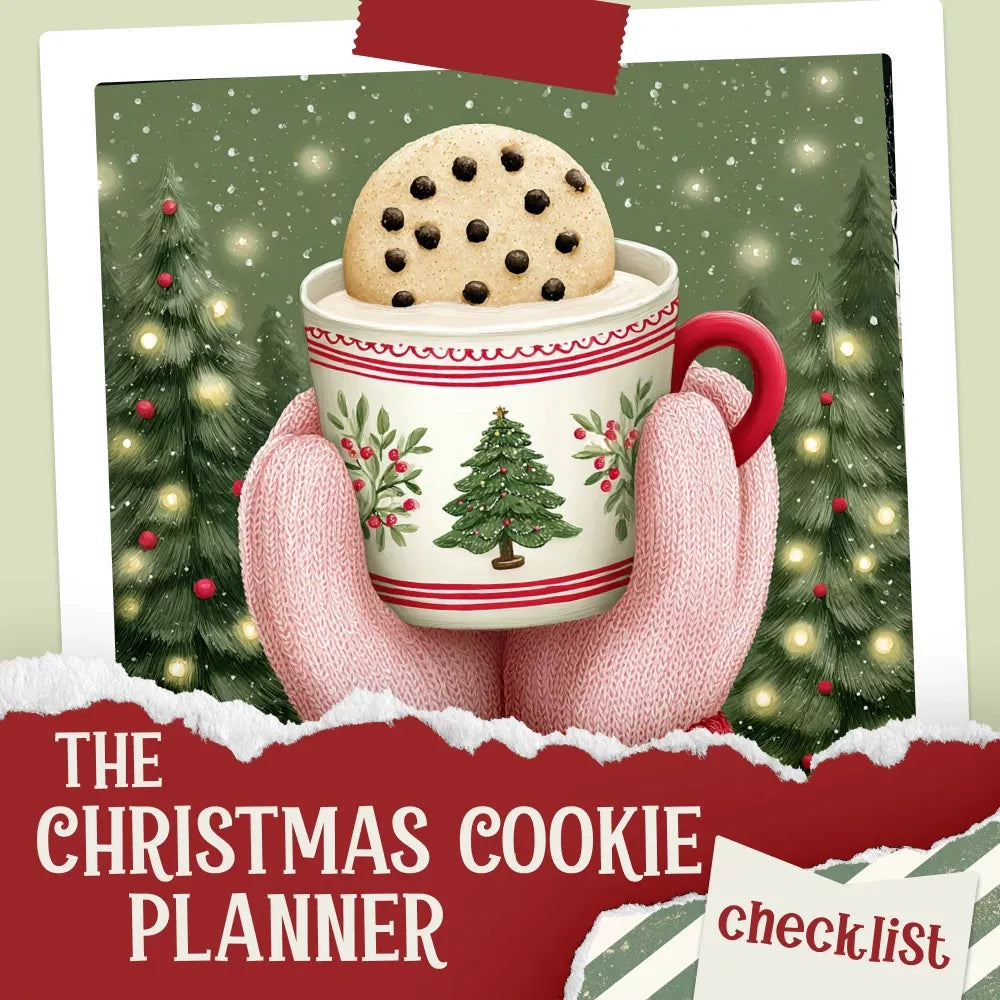 Sweet & Festive: Christmas Cookie Planner | Holiday Baking Checklist | Printable Cookie Guide for christmas cookies ideas & Festive Recipe Planning - DSARD