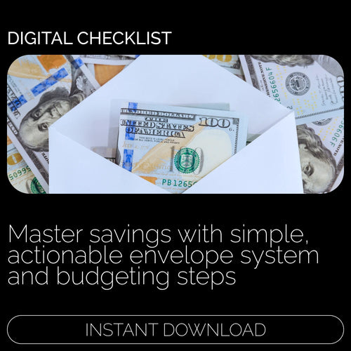 Envelope Your Savings: Action Checklist 💵✉️ | Budgeting Made Simple