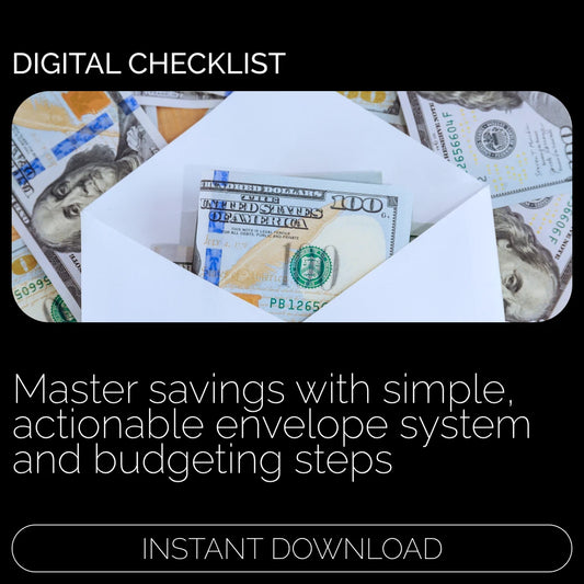 Envelope Your Savings: Action Checklist 💵✉️ | Budgeting Made Simple