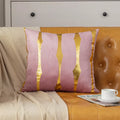 Luxury Gold Velvet Pillow Cover 18×18 – Soft Geometric Decorative Cushion