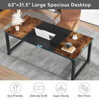 63″ Large Modern Computer Desk - DSARD - DSARD