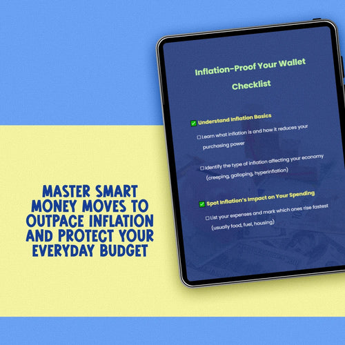 Inflation-Proof Your Wallet Checklist | Budget Smarter with Rising Prices | How to Budget with Inflation Printable Guide