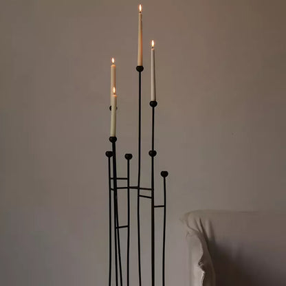 Minimalist Iron Floor-Standing Candle Holders