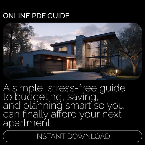 Your No-Stress Guide to Affording an Apartment | Budgeting Planner eBook, Beginner Savings Guide, Printable Digital Download for How to Save for an Apartment