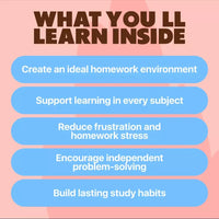 Homework Help Made Easy Toolkit for Parents – Printable Guide for Creating Study Habits, Homework Strategies & Independent Learning