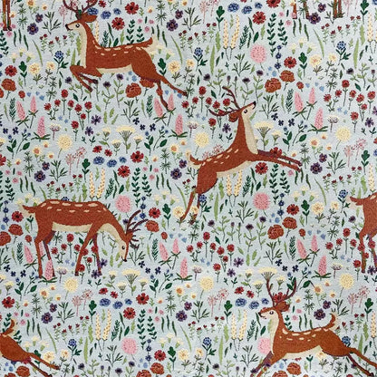 Floral French Yarn-Dyed Jacquard Fabric – 59″x39″ Decorative Craft Cloth