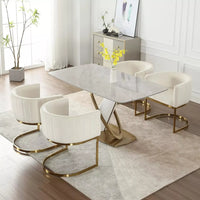 Modern Velvet Dining Chairs Set of 4 - DSARD