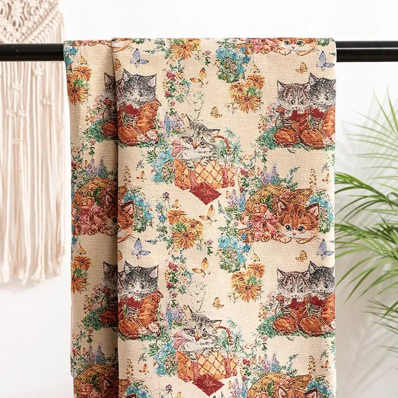 148x100cm Cute Jacquard Fabric – Creative DIY Craft Material - DSARD