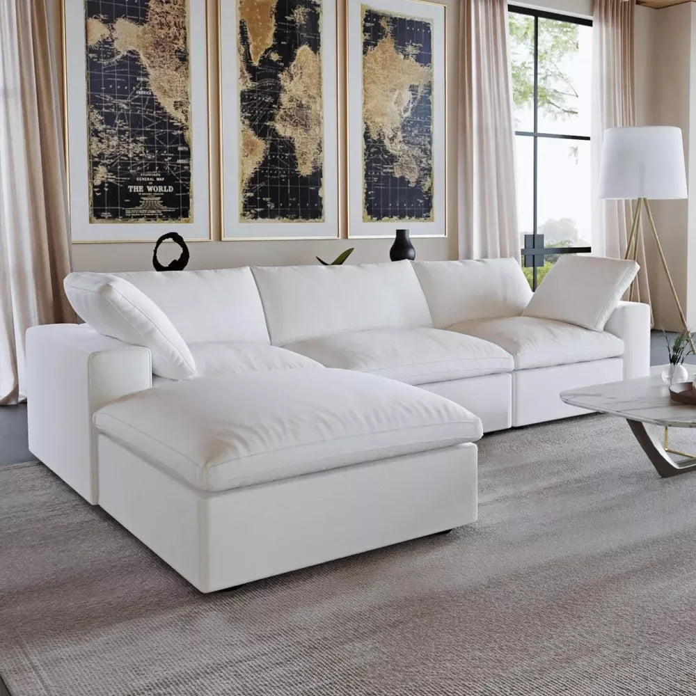120″ L-Shaped Cloud Modular Sofa - DSARD - DSARD