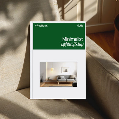 Minimalist Lighting Setup Guide – Modern Minimalist Lighting Design Digital Download for Home, Apartment & Studio
