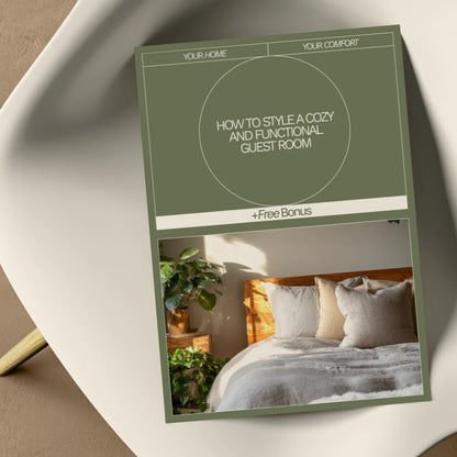 How to Style a Cozy and Functional Guest Room | Guest Room Decor Guide, Cozy Home Styling eBook, Small Space Decorating Tips, AI Design Tools