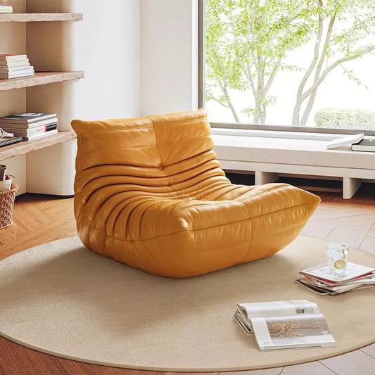 Mid-Century Modern Floor Lounge Chair – Soft Fabric Accent Seat for Home & Office - DSARD