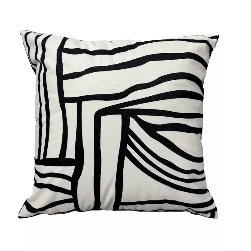 Modern Geometric Pattern Throw Pillow Cover 18×18 Inch Decorative Cushion Case