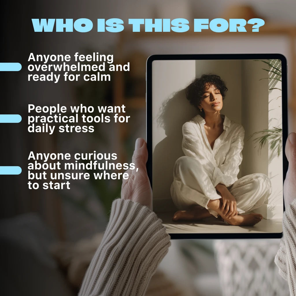 A Beginner’s Guide to the 8-Week Mindfulness-Based Stress Reduction | MBSR Program eBook PDF | Digital Download Guide for Mindful Living