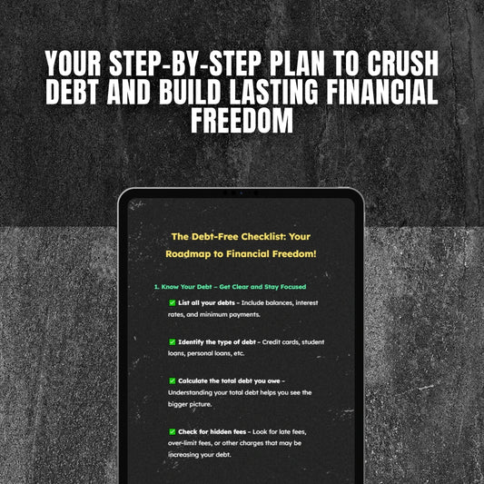 The Debt-Free Checklist: Your Roadmap to Financial Freedom! | Printable How to Pay Off Your Debt Guide | Budget Planner | Debt Payoff Digital Download